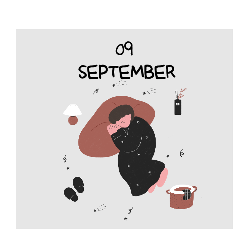 Ein buntes und niedliches Illustrationskonzept für den Alltag