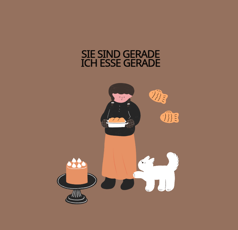 Ein buntes und niedliches Illustrationskonzept für den Alltag