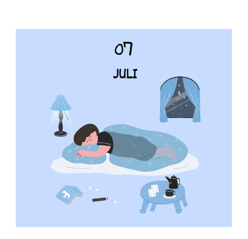 Ein buntes und niedliches Illustrationskonzept für den Alltag