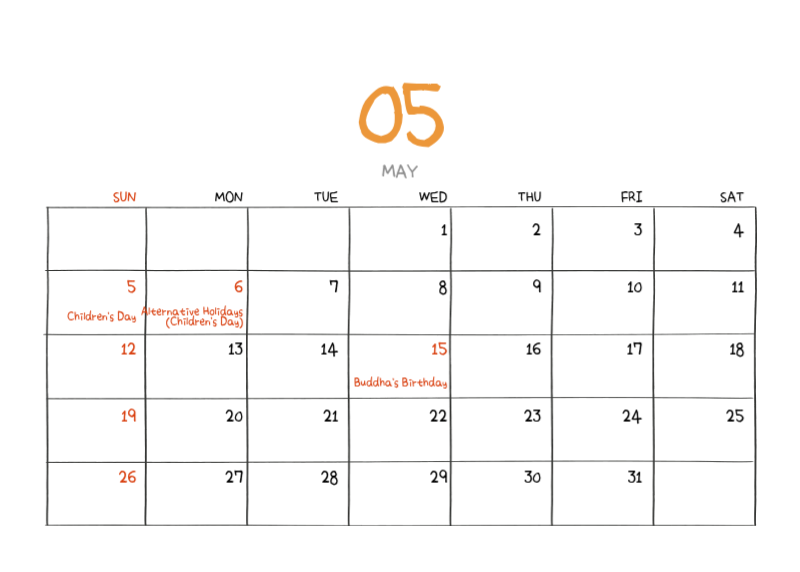 Colorful and cute everyday illustration concept