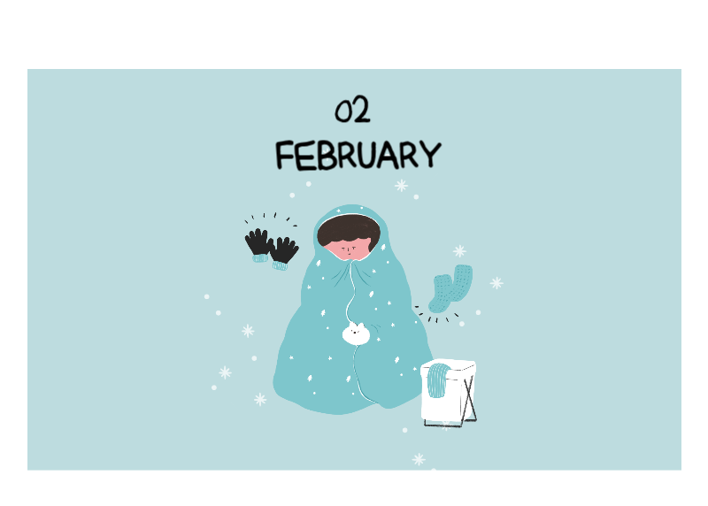 Colorful and cute everyday illustration concept