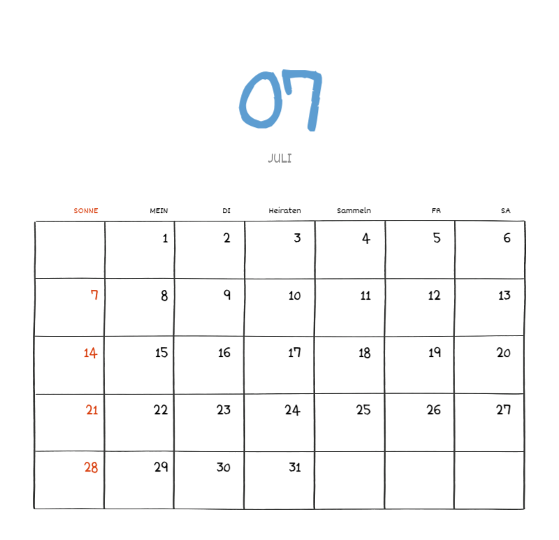 Ein buntes und niedliches Illustrationskonzept für den Alltag