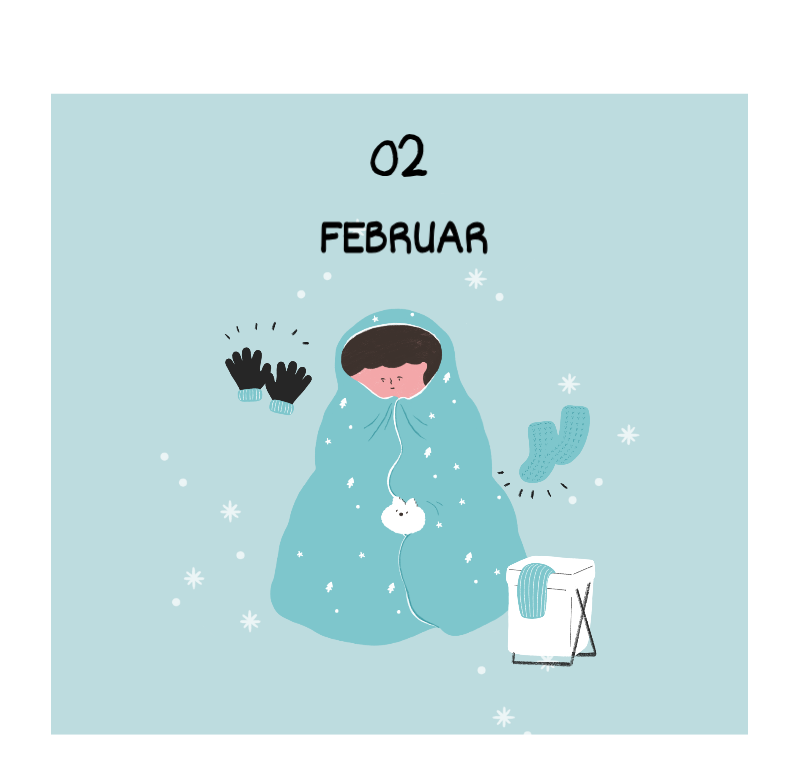 Ein buntes und niedliches Illustrationskonzept für den Alltag