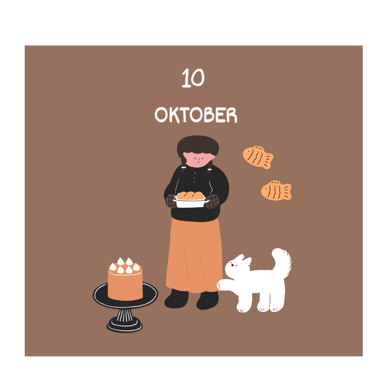 Ein buntes und niedliches Illustrationskonzept für den Alltag