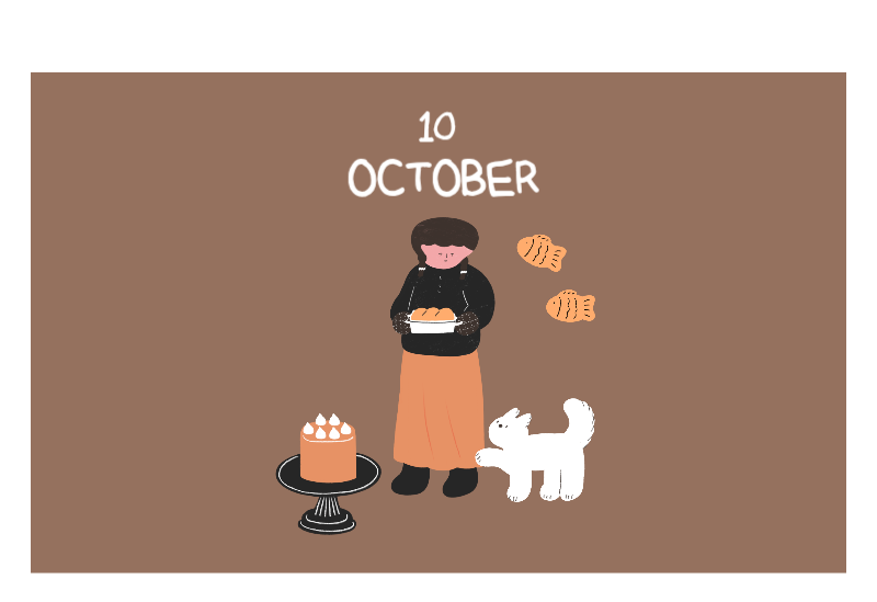 Colorful and cute everyday illustration concept