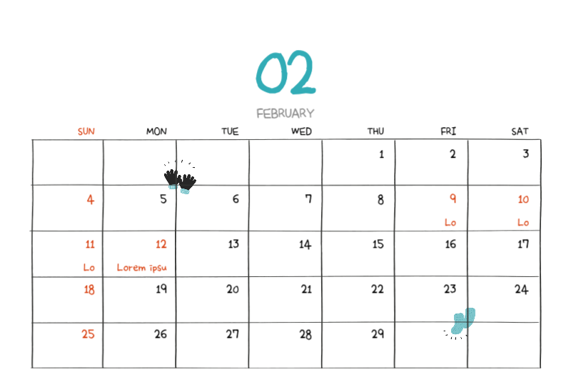 Colorful and cute everyday illustration concept