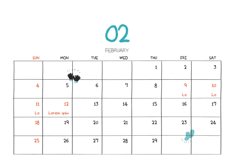 Colorful and cute everyday illustration concept