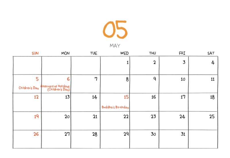 Colorful and cute everyday illustration concept