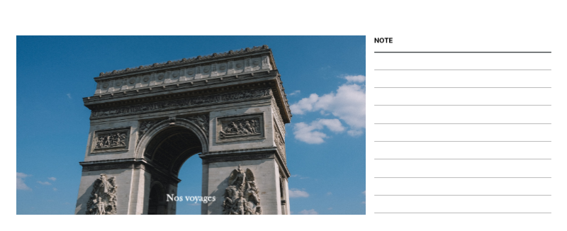 Cadre de voyage concepts de photos de différents pays