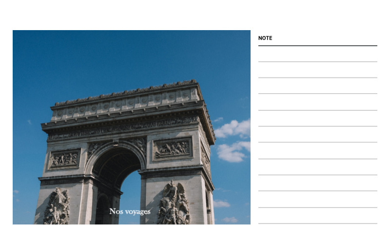 Cadre de voyage concepts de photos de différents pays