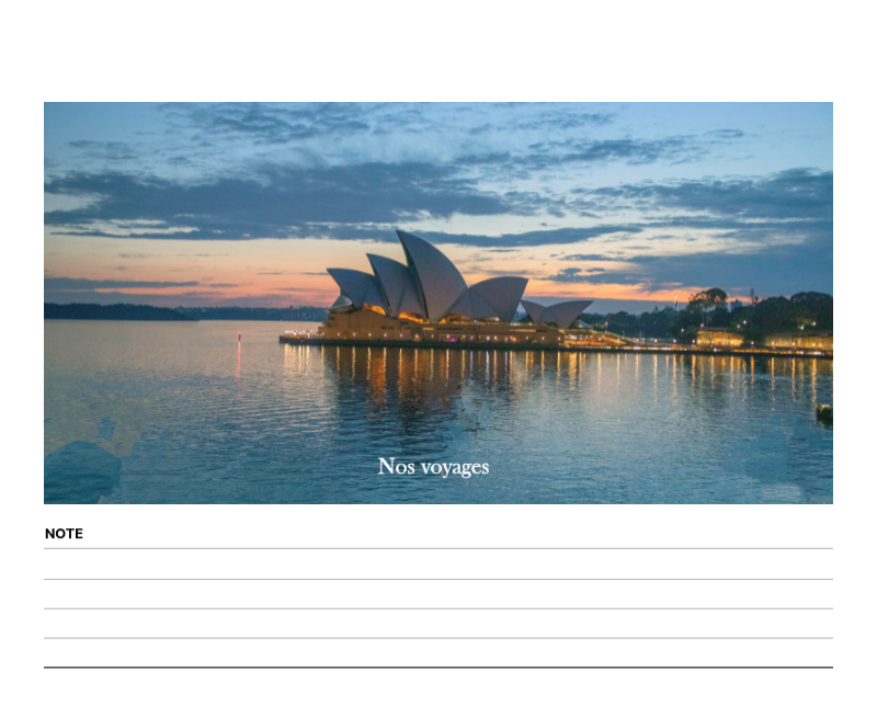 Cadre de voyage concepts de photos de différents pays