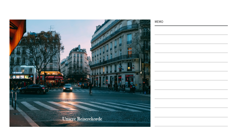 Reiserahmen Fotokonzepte aus verschiedenen Ländern