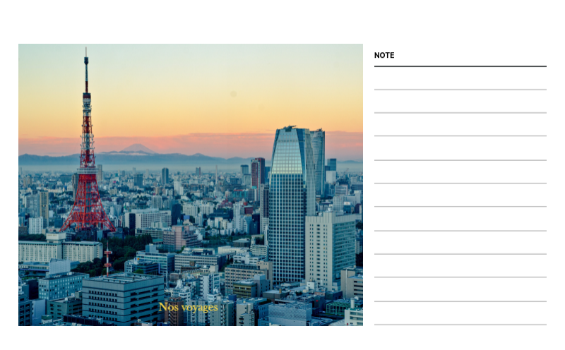 Cadre de voyage concepts de photos de différents pays