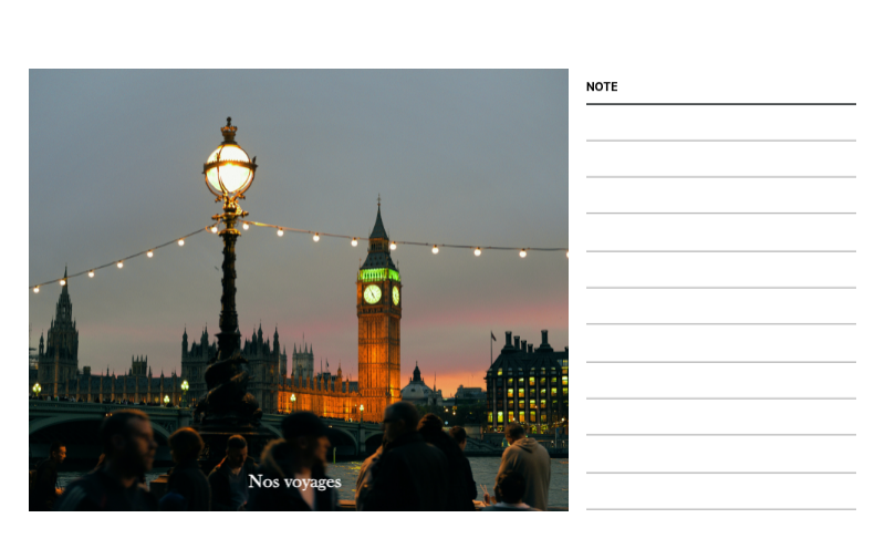 Cadre de voyage concepts de photos de différents pays