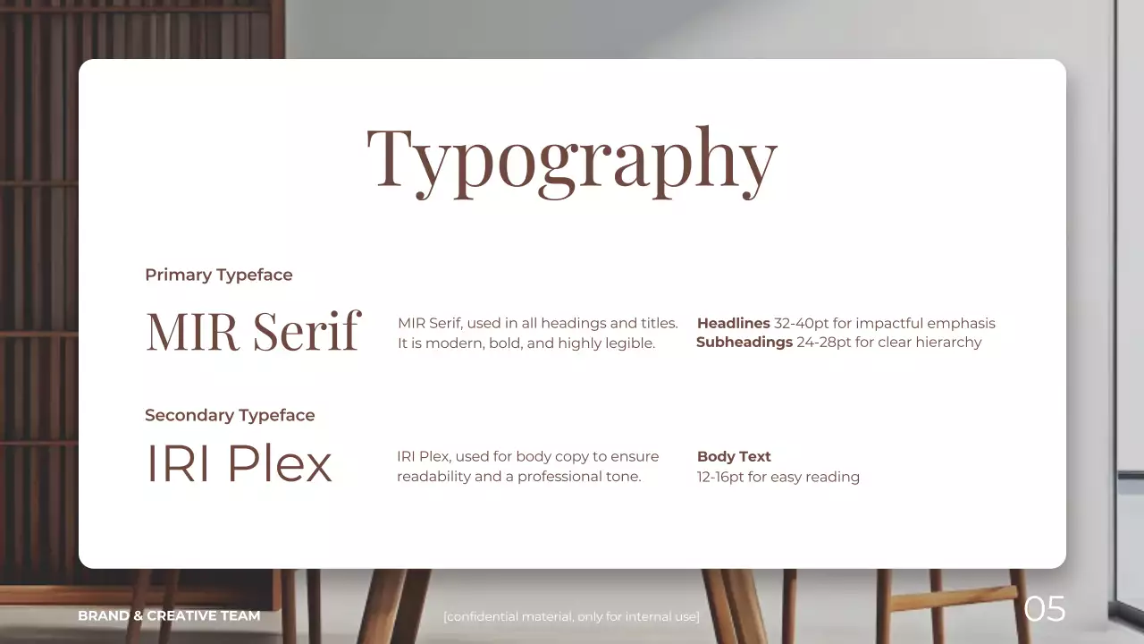 Brown Professional Brand Guideline Presentation