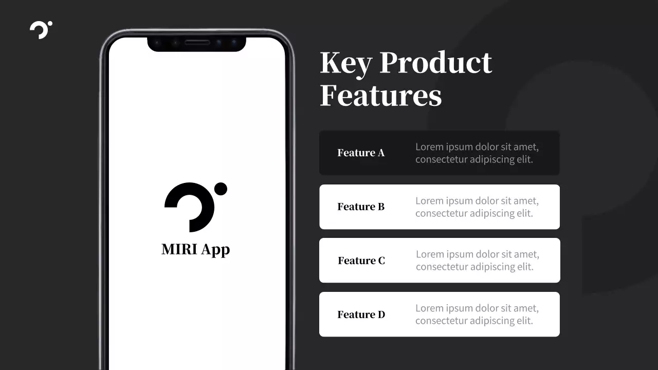 Black and White Modern Mobile Guide Presentation