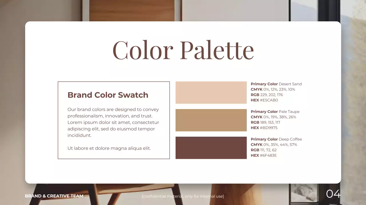 Brown Professional Brand Guideline Presentation