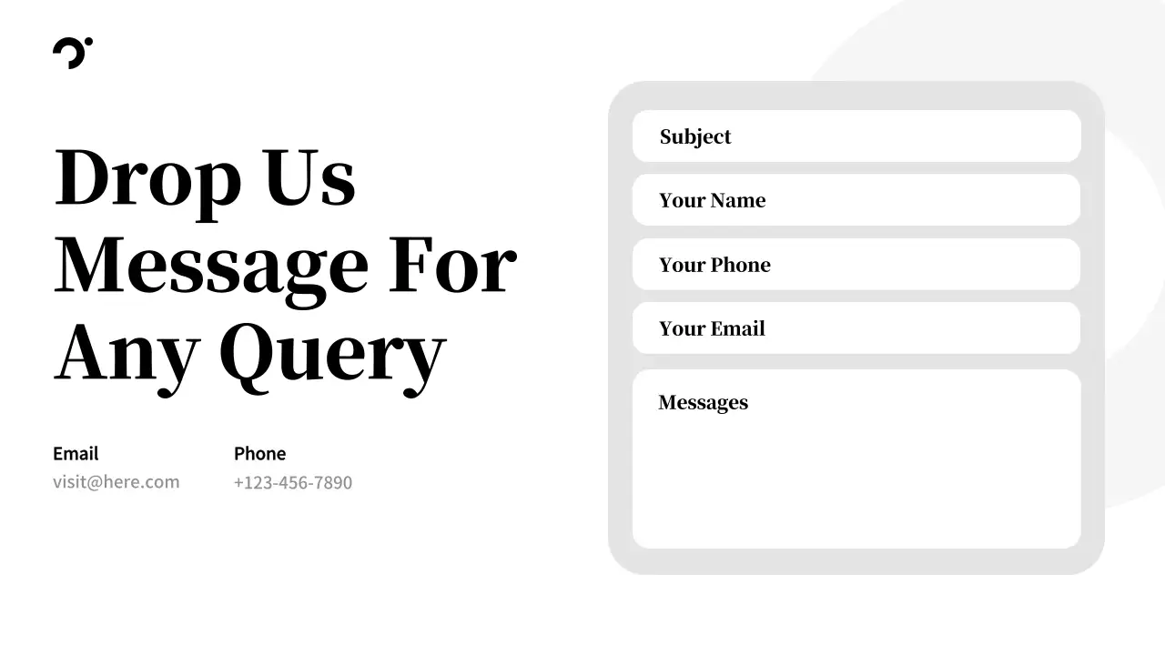 Black and White Modern Mobile Guide Presentation