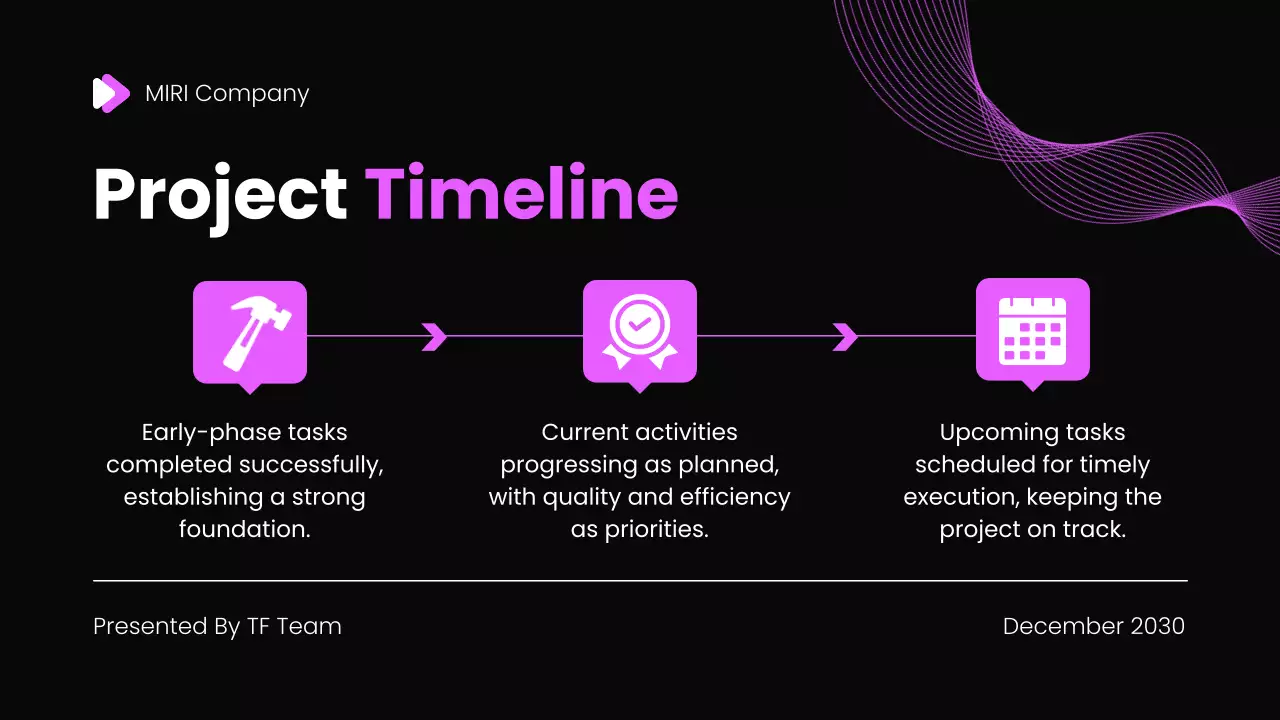 Black Modern Project Report Document Presentation