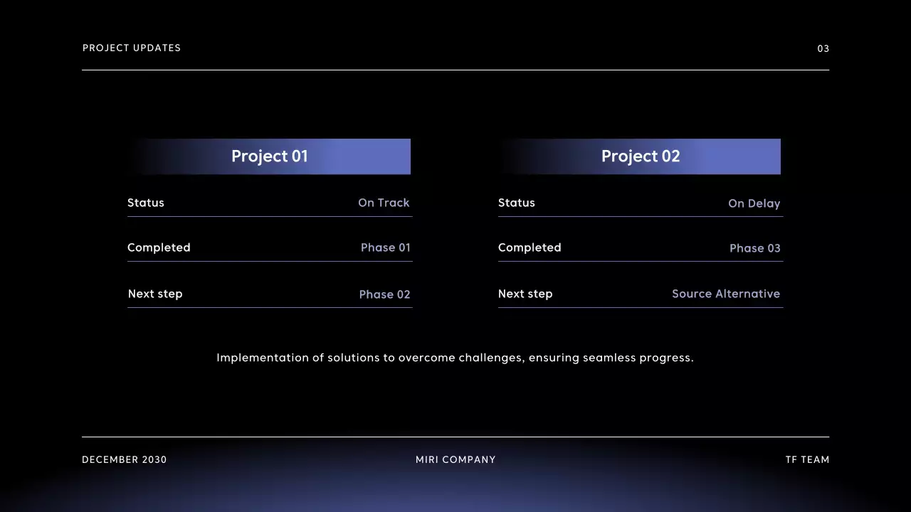 Black Modern Project Report Document Presentation