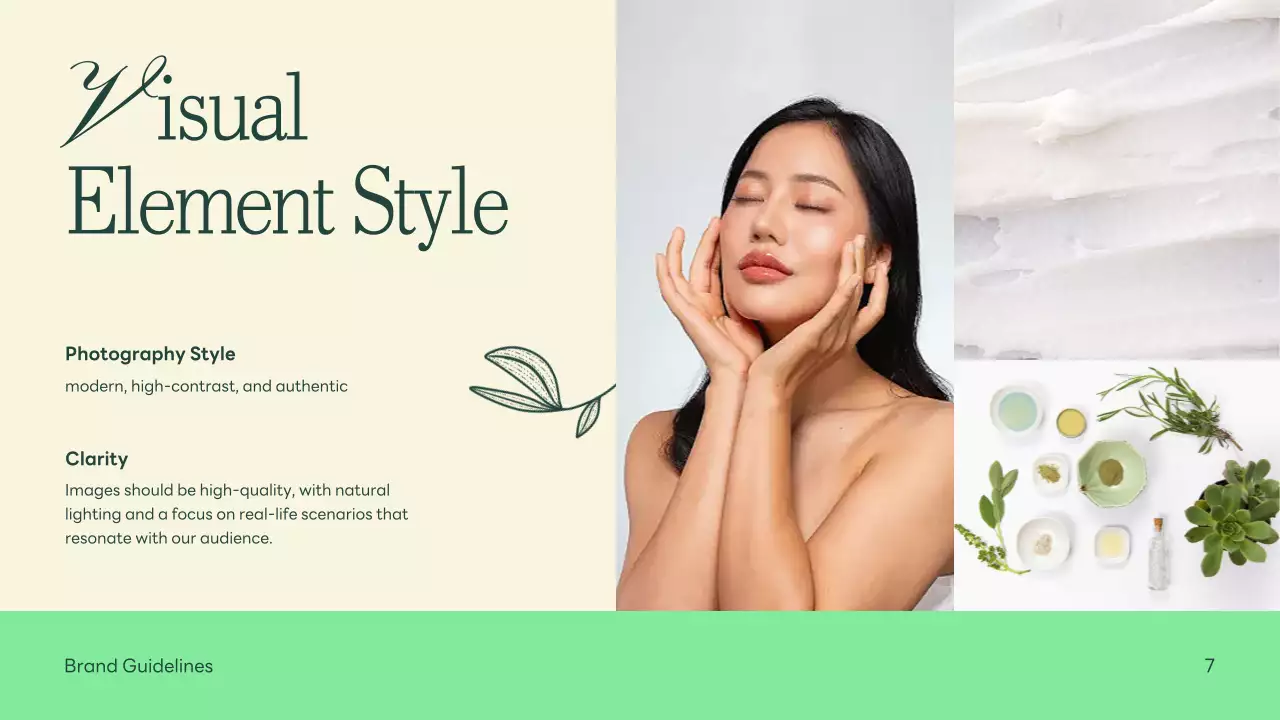 Green Elegant Brand Guideline Presentation