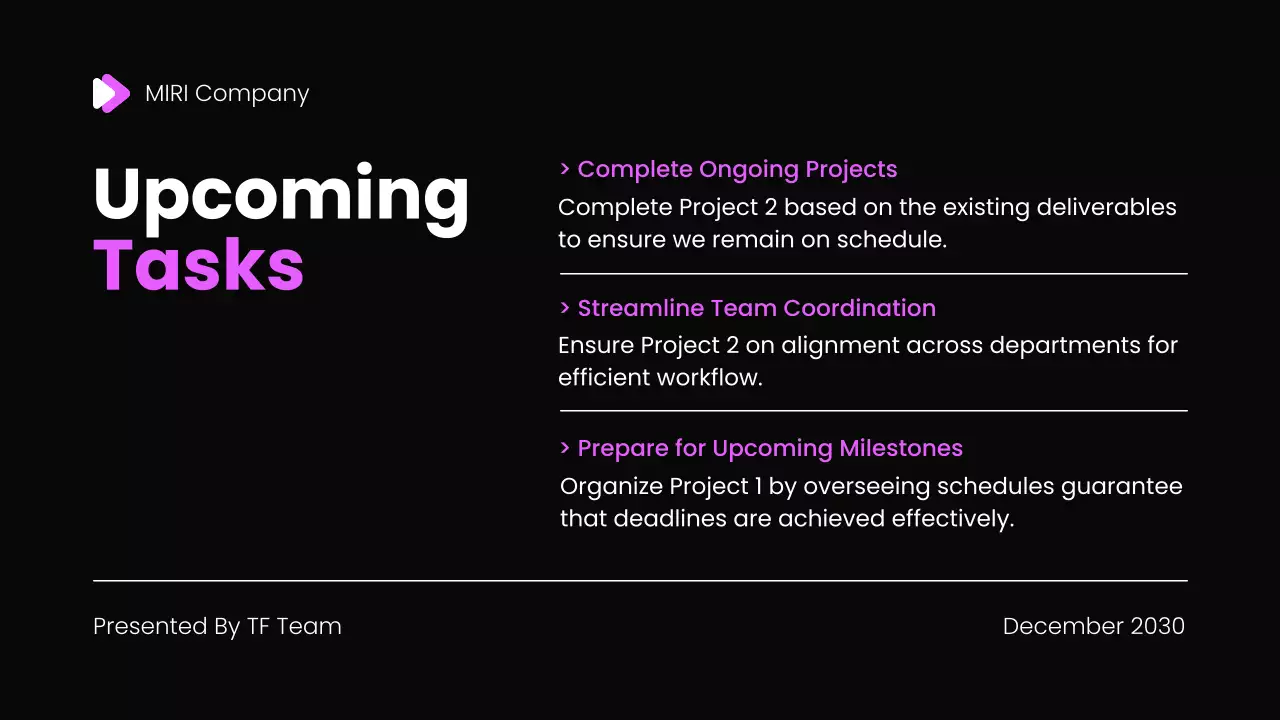 Black Modern Project Report Document Presentation