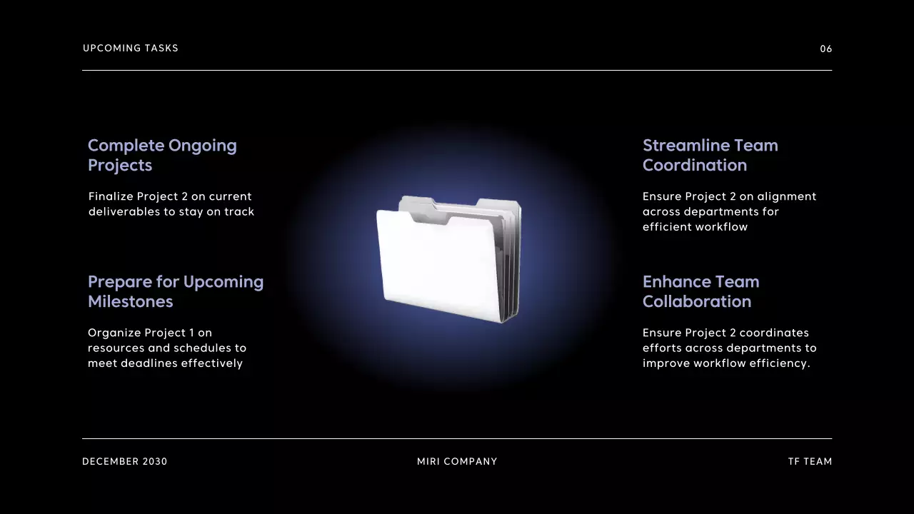 Black Modern Project Report Document Presentation