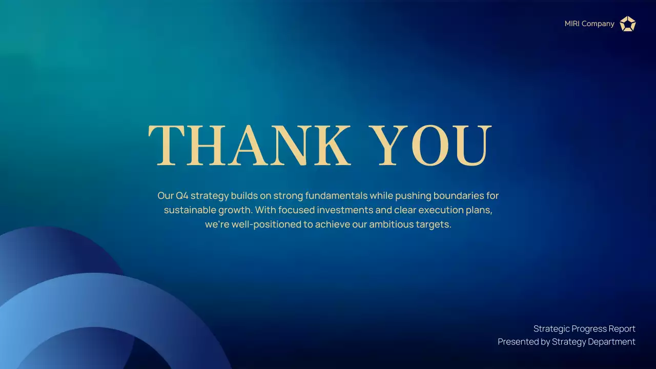 Blue Professional Business Report Presentation