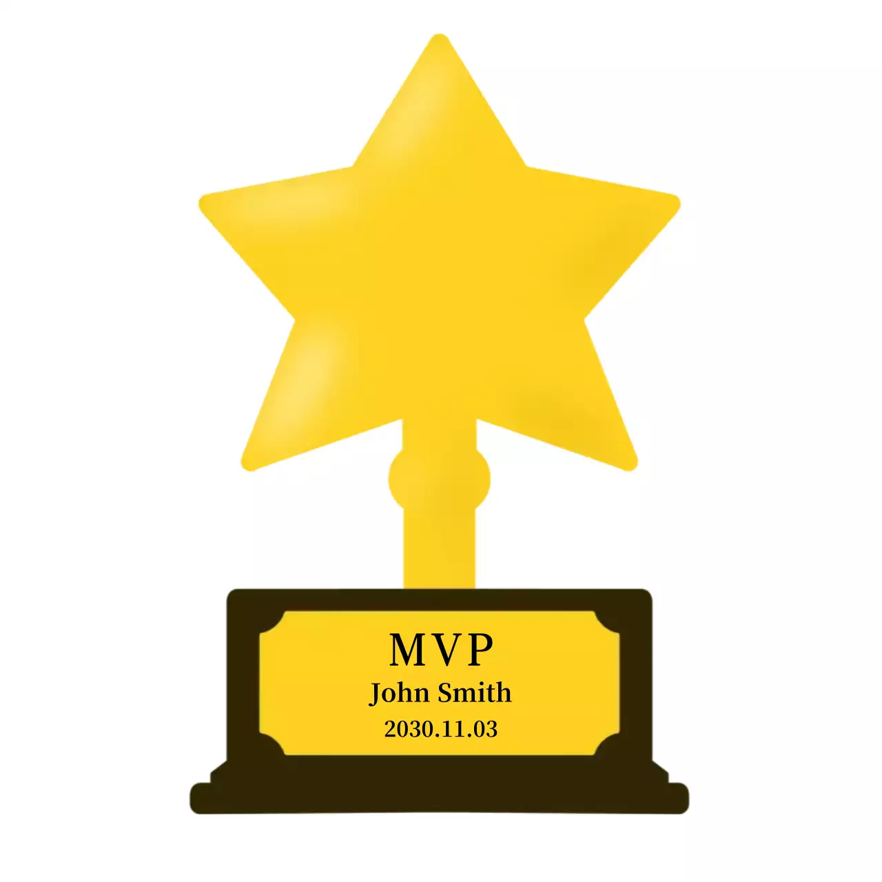 Plakat Sederhana Warna Kuning Peringatan