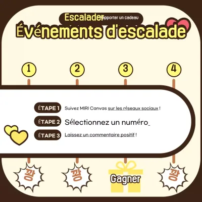 Annonces d'événements surlignés en beige