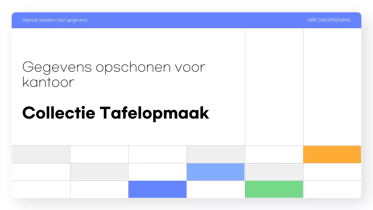 Blauw eenvoudig gegevensanalyserapport