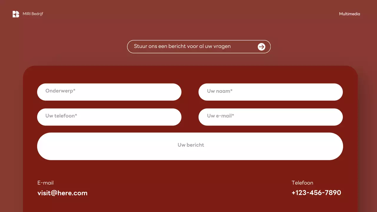 Introductie Red Modern Mobile