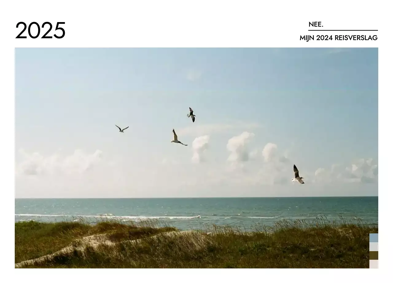 Minimalistische reiskalender met een strakke lay-out