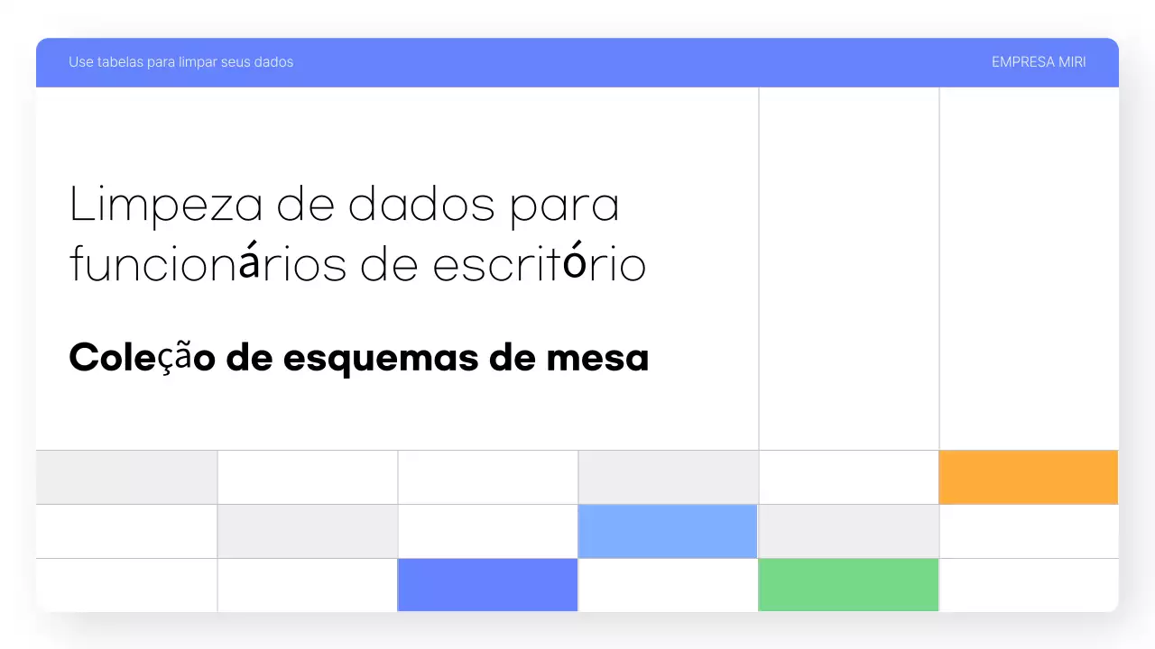 Relatório de análise de dados simples azul