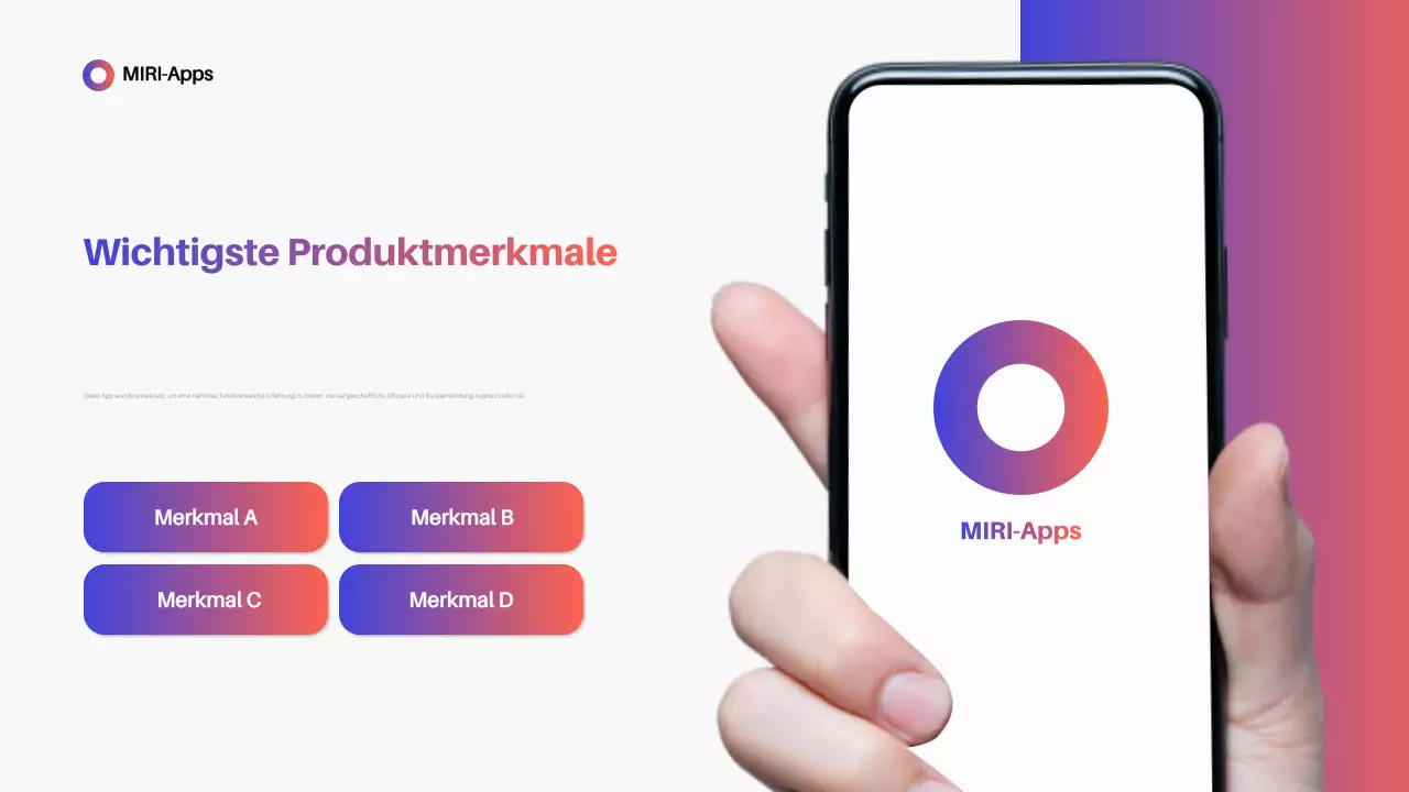 Blue Modern App Förderung