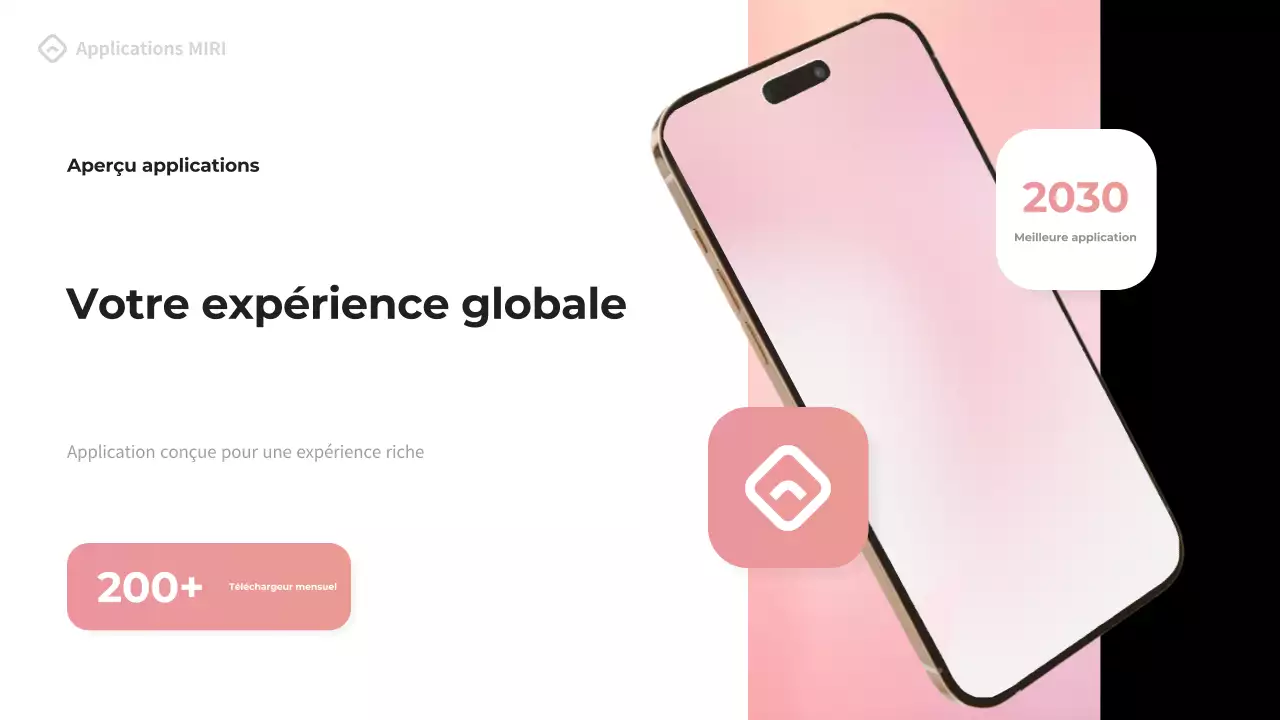 Noir Moderne Mobile Introduction Publicité