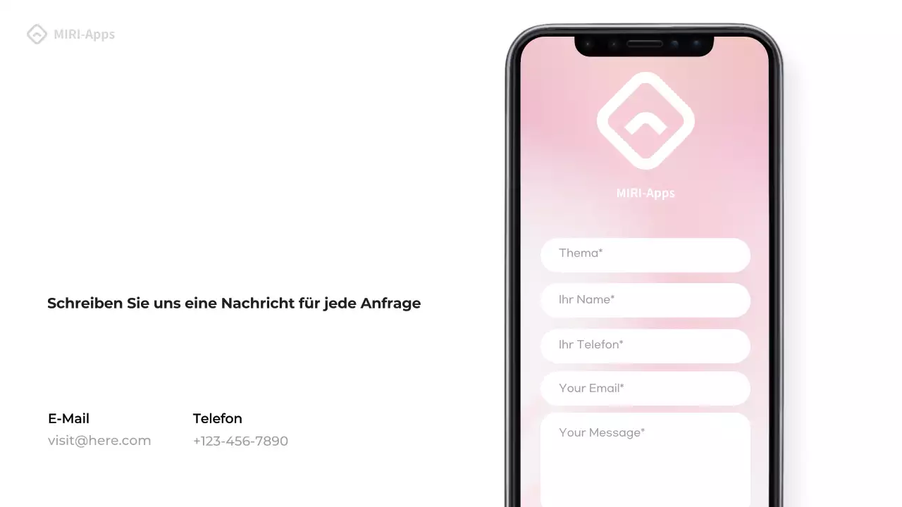 Schwarz Modern Mobile Einführung Werbung