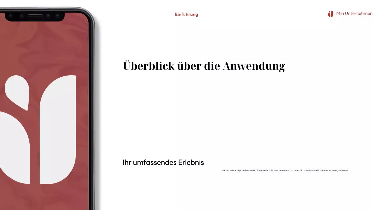 Rote moderne Handywerbung