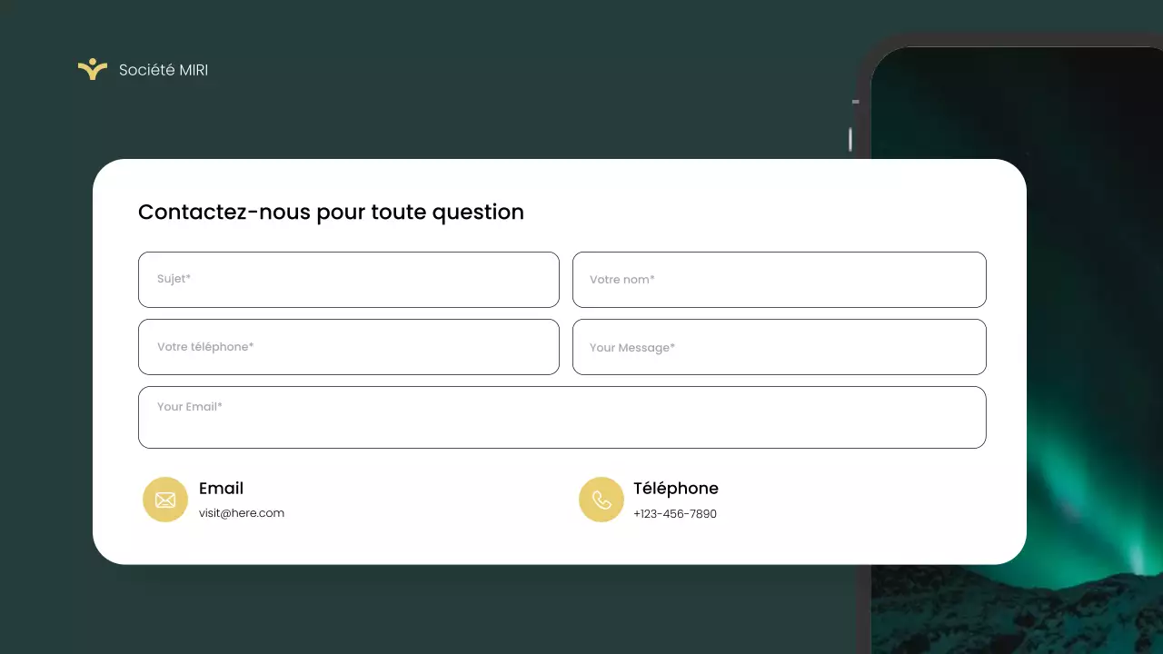 Introduction de l'application Green Modern