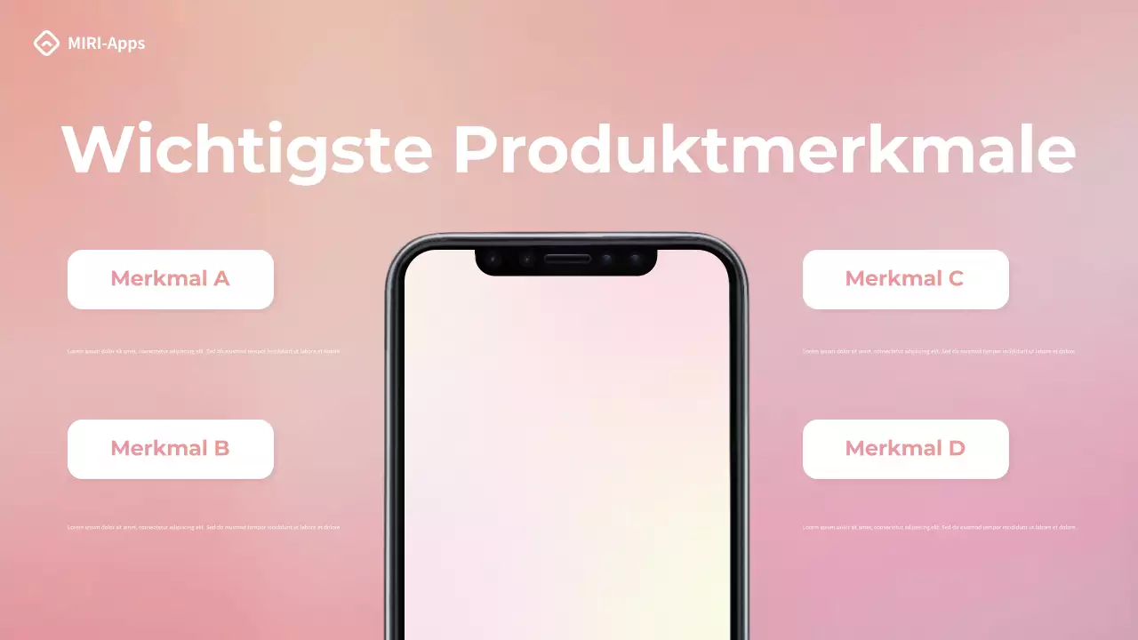 Schwarz Modern Mobile Einführung Werbung