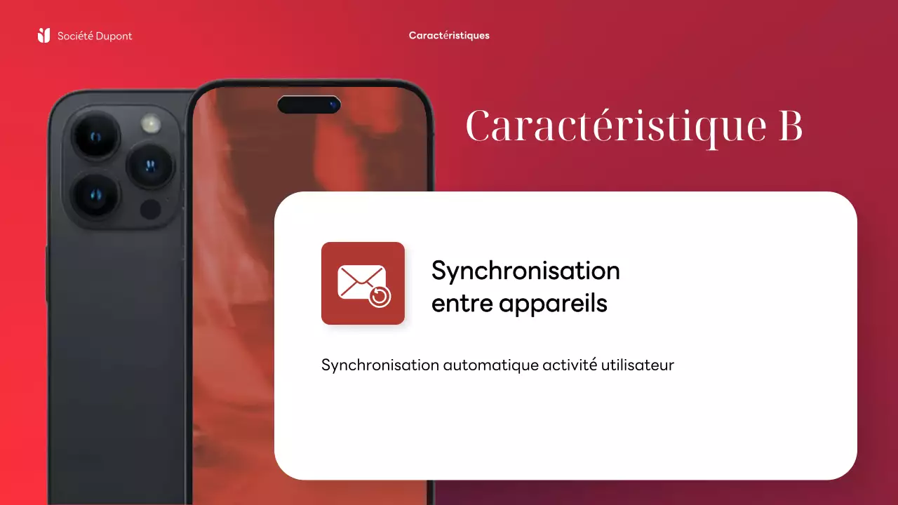 Publicité mobile moderne rouge