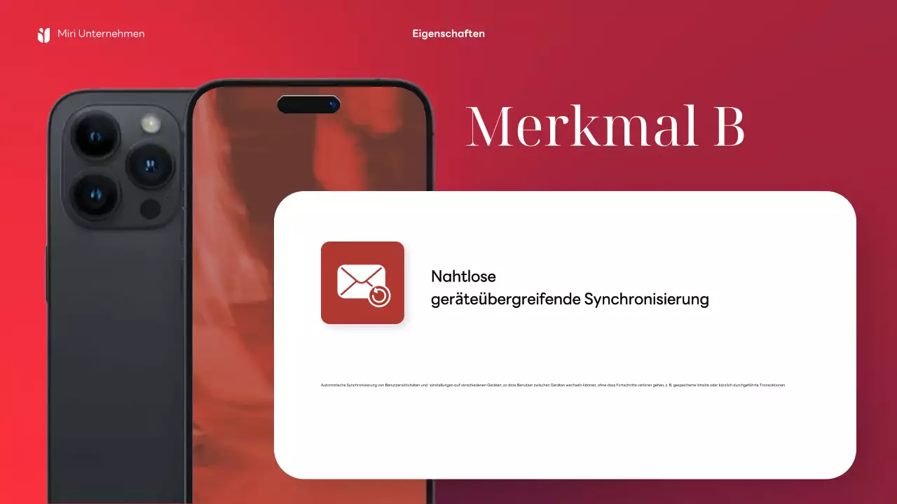 Rote moderne Handywerbung