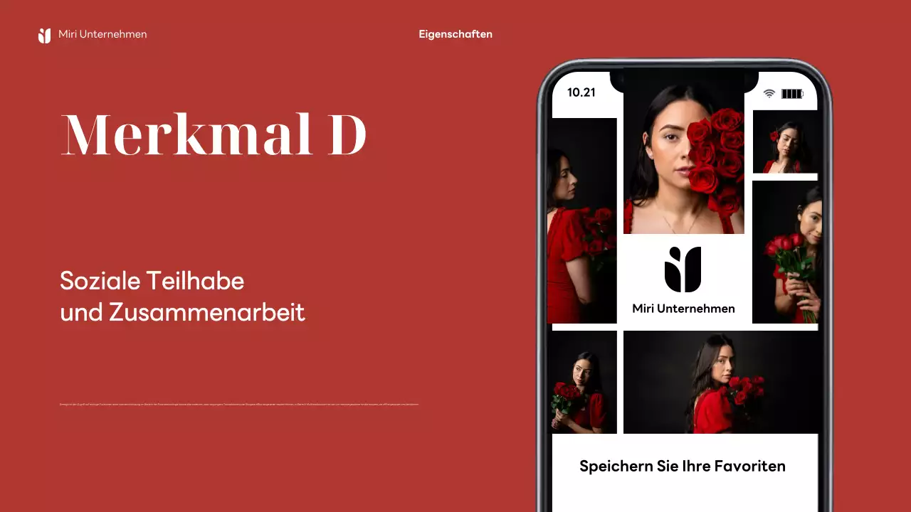 Rote moderne Handywerbung