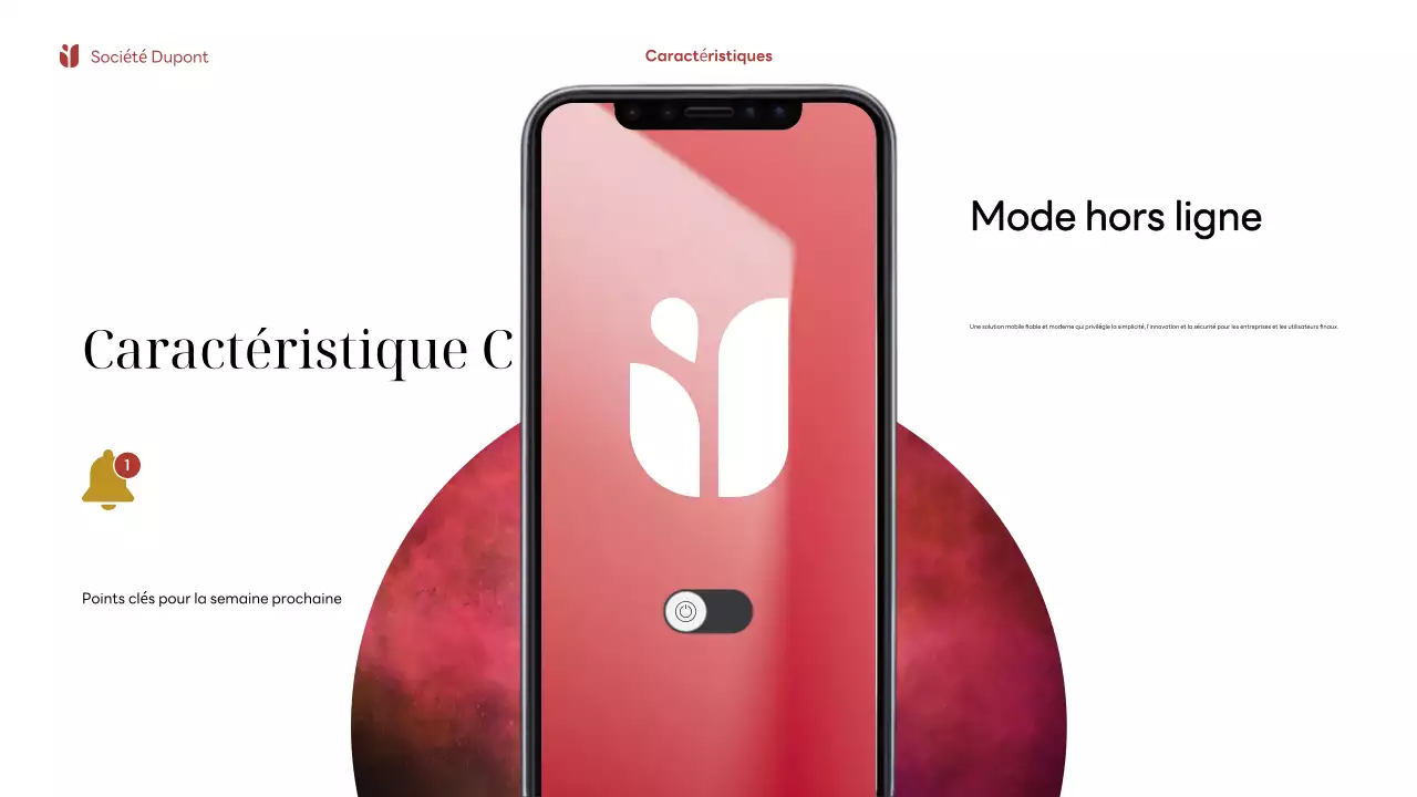 Publicité mobile moderne rouge