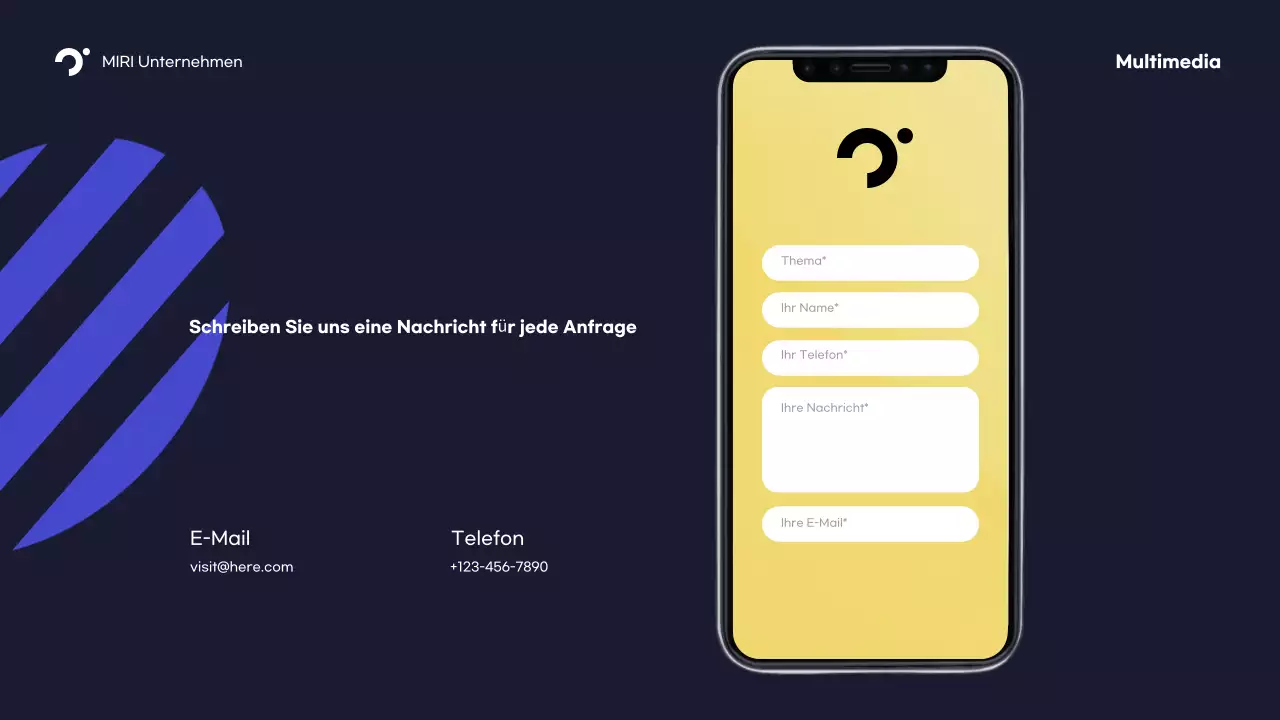 Navy Modern Mobile Promotion