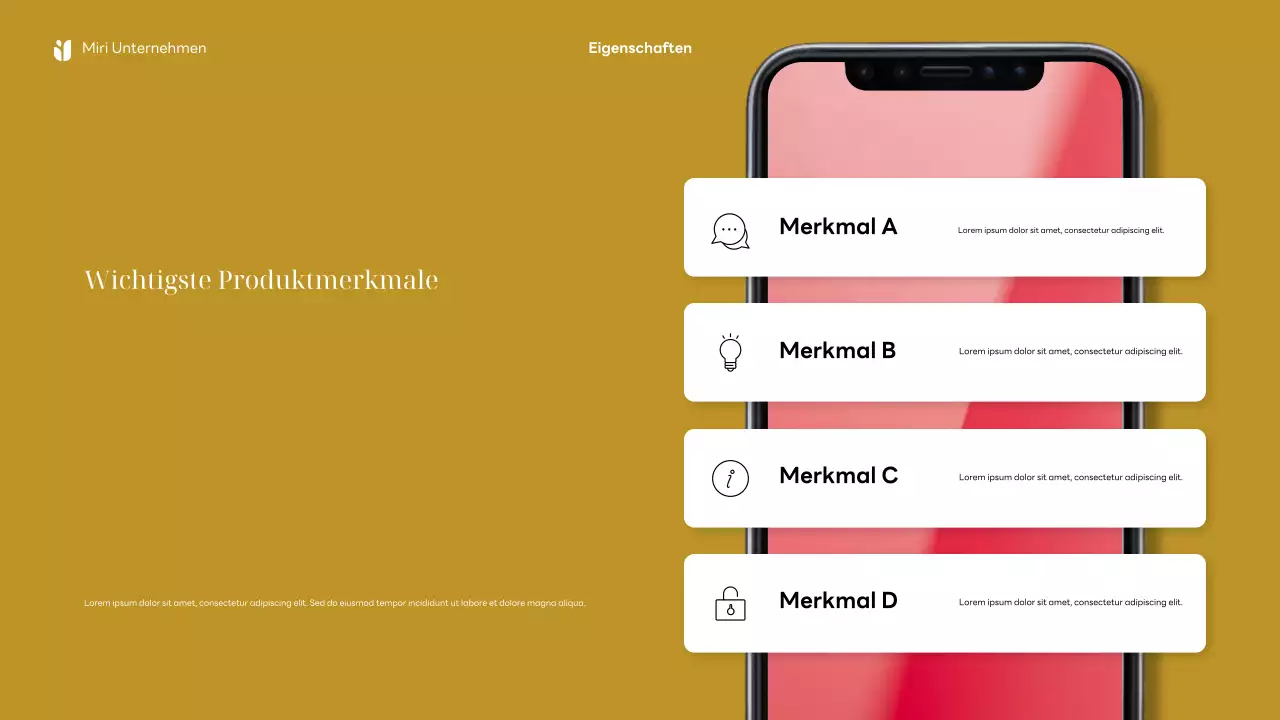 Rote moderne Handywerbung