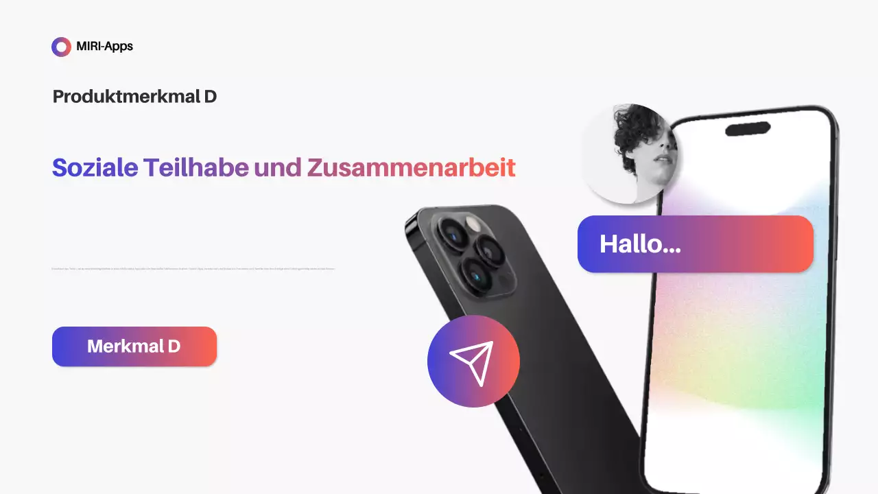 Blue Modern App Förderung