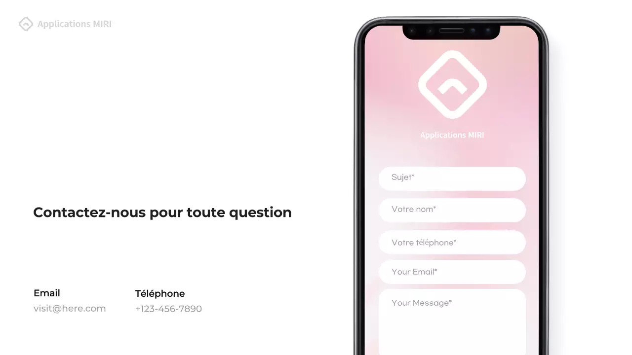 Noir Moderne Mobile Introduction Publicité