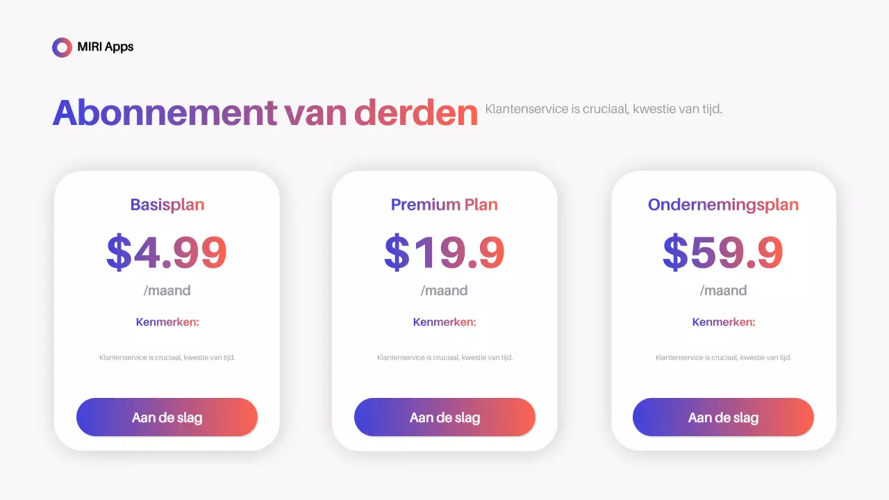 Blue Modern App Promotie