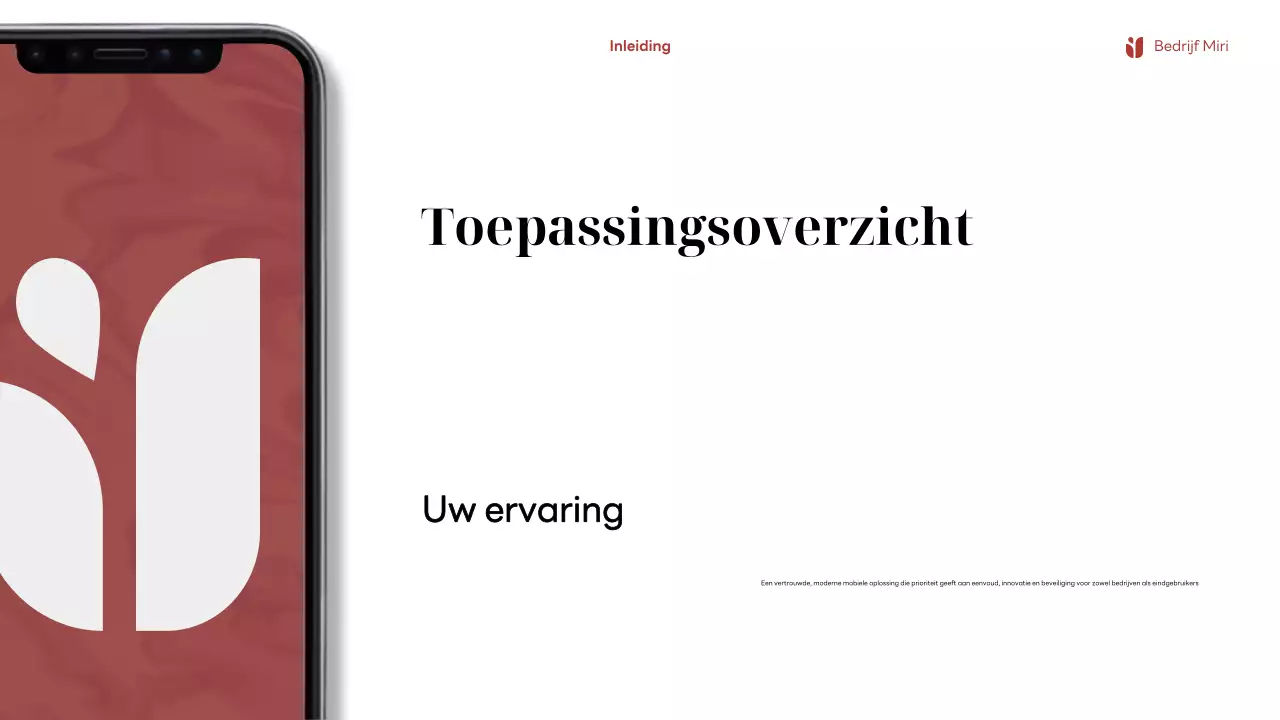 Rode moderne mobiele advertentie